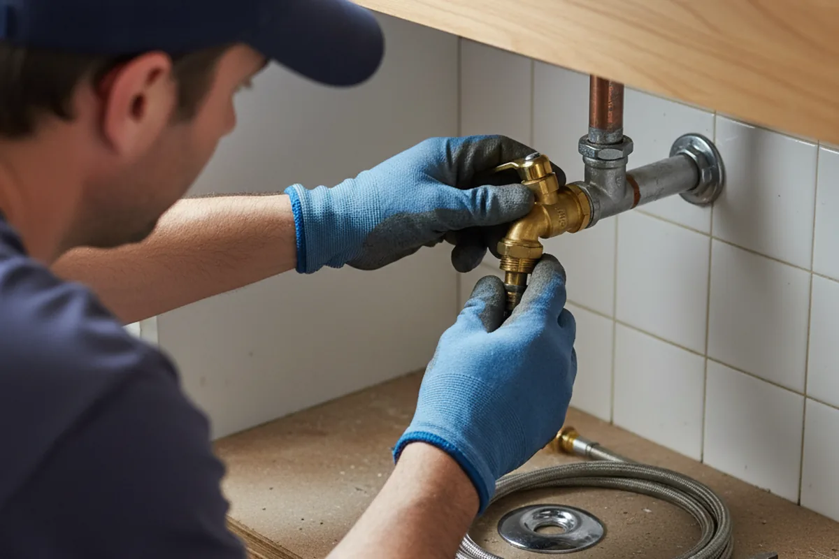 Shutoff valve and fitting work during Well Pump Repair in Shade Gap